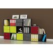 7331910005759-Bibliothèque modulaire MAXICOLOR - 6 cases en escalier - imitation frêne noir--1