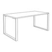 0404000123095-Bureau droit LOFTER - L180 cm - Plateau imitation chêne gris - pied Blanc--4