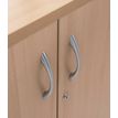 3253310268715-Armoire basse IDRA/DUAL - H72 x L80 x P47 - 2 portes - Corps anthacite - Dessus et portes imitation noy--2