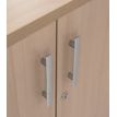 3253310270534-Armoire basse EXPRIM/LOFTER/LEVEL - H72 x L80 x P47 - 2 portes - Corps Blanc perle - Dessus et portes i--2