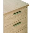 3253310196872-Caisson HT bureau - steely/stelly manager - Profondeur 60 cm - blanc perle - top chene --2