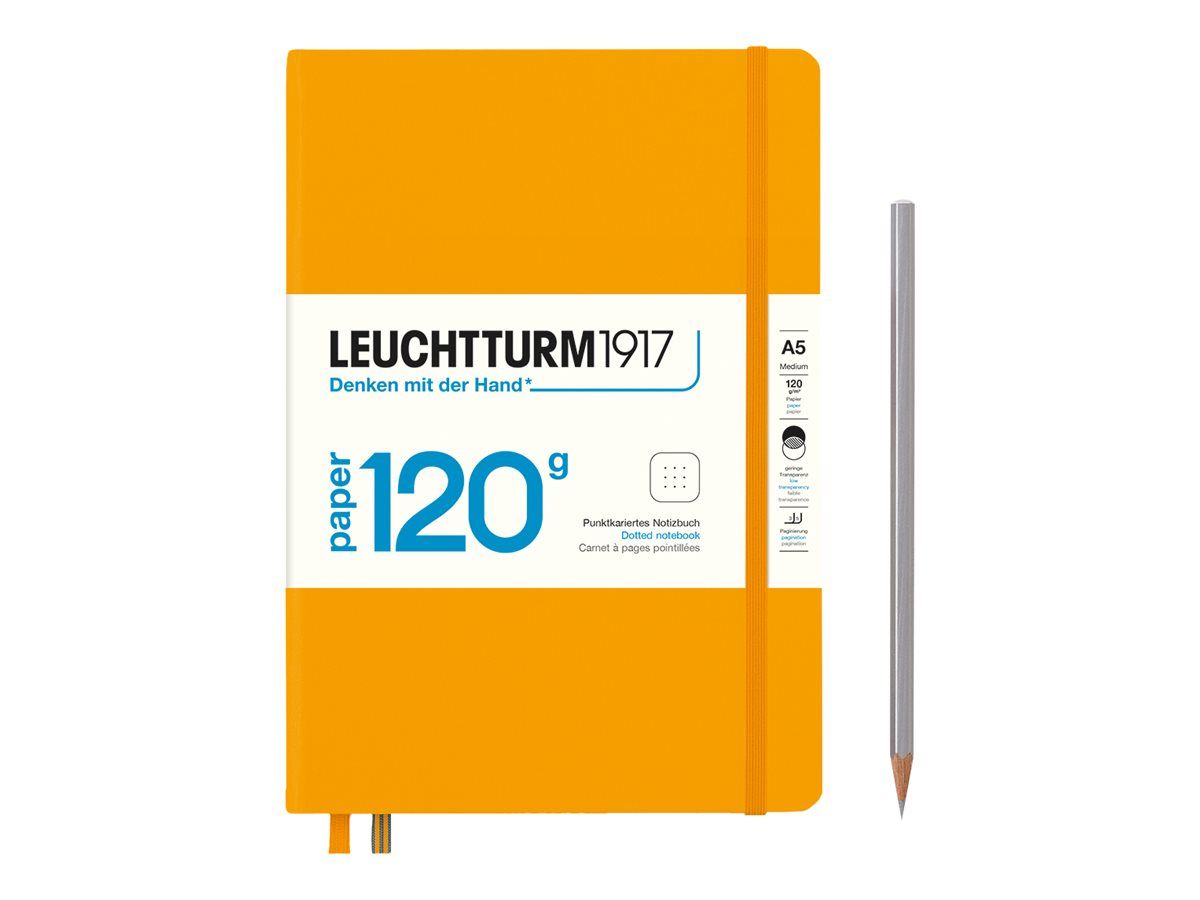 Leuchtturm1917 Edition 120 - Carnet de notes rigide A5 - pointillés - orange