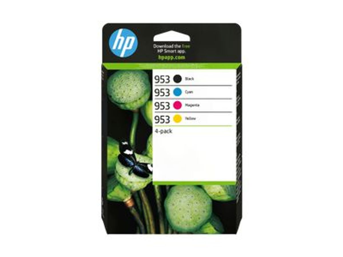 HP 953 Pack de 4 - noir et 3 couleurs - cartouche d'encre originale  (6ZC69AE)