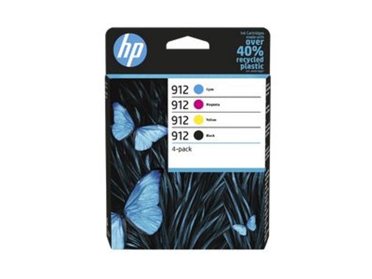 HP 62 Pack 2 Cartouches d'Encre Noire + Trois Couleurs NEUF
