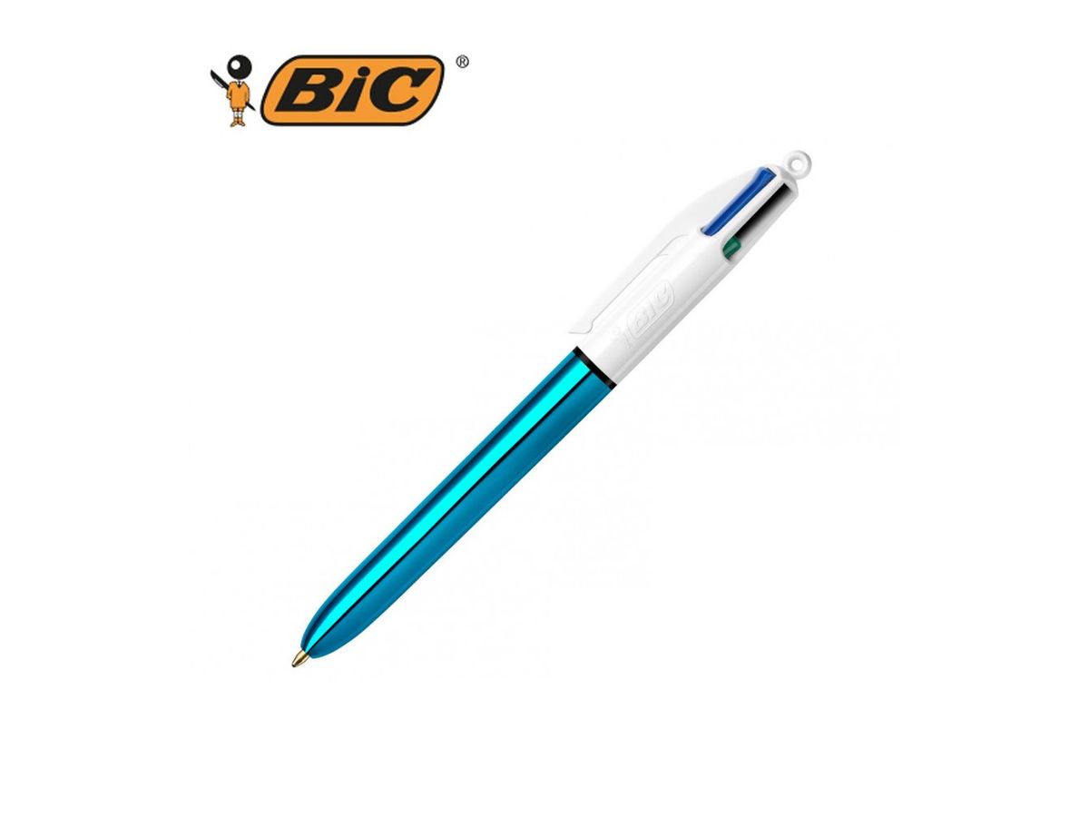 Pack 2 recharges Bic stylo à bille 4 couleurs - Bleu –