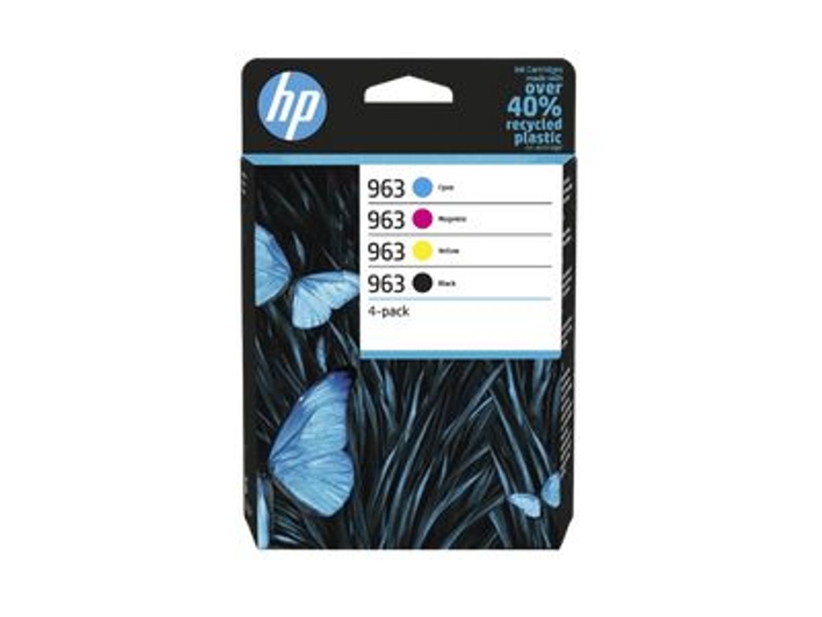 HP 963 Pack de 4 - noir et 3 couleurs - cartouche d'encre originale  (6ZC70AE)