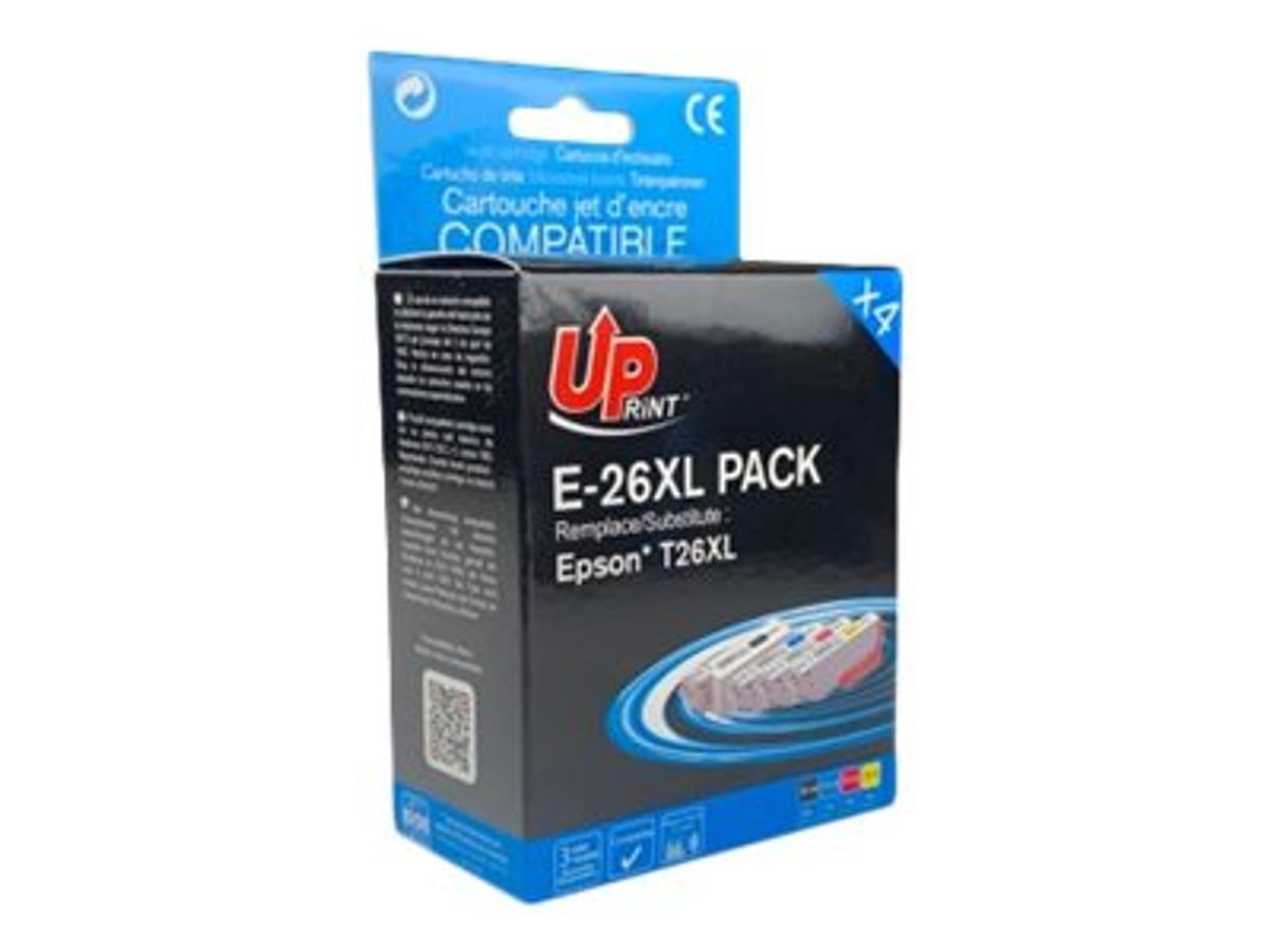 Cartouche encre Epson T2636 / 26XL Noir et Couleur - Pack de 5 compatibles  Epson 26XL (ours polaire)