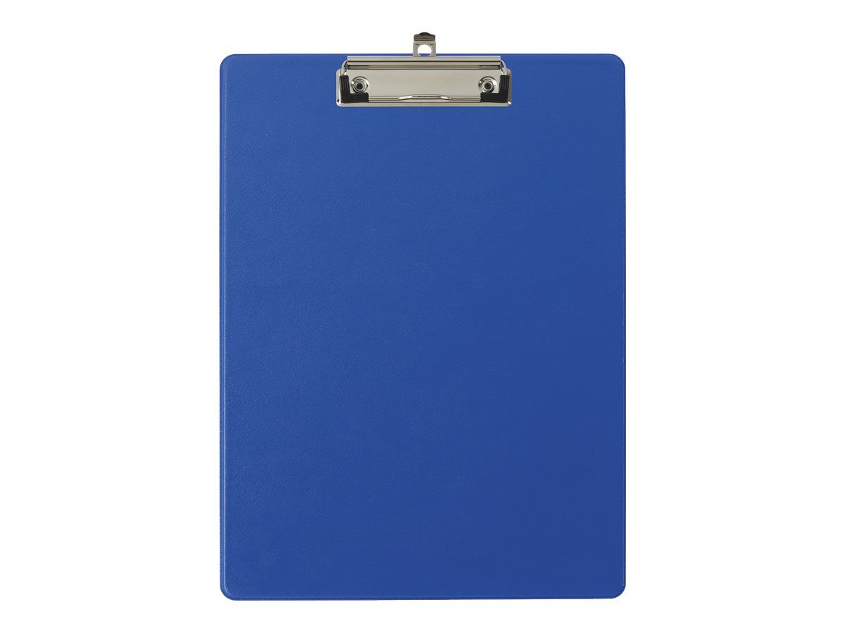 Porte Bloc A4 à pince avec pochette arrière - Bleu EXACOMPTA