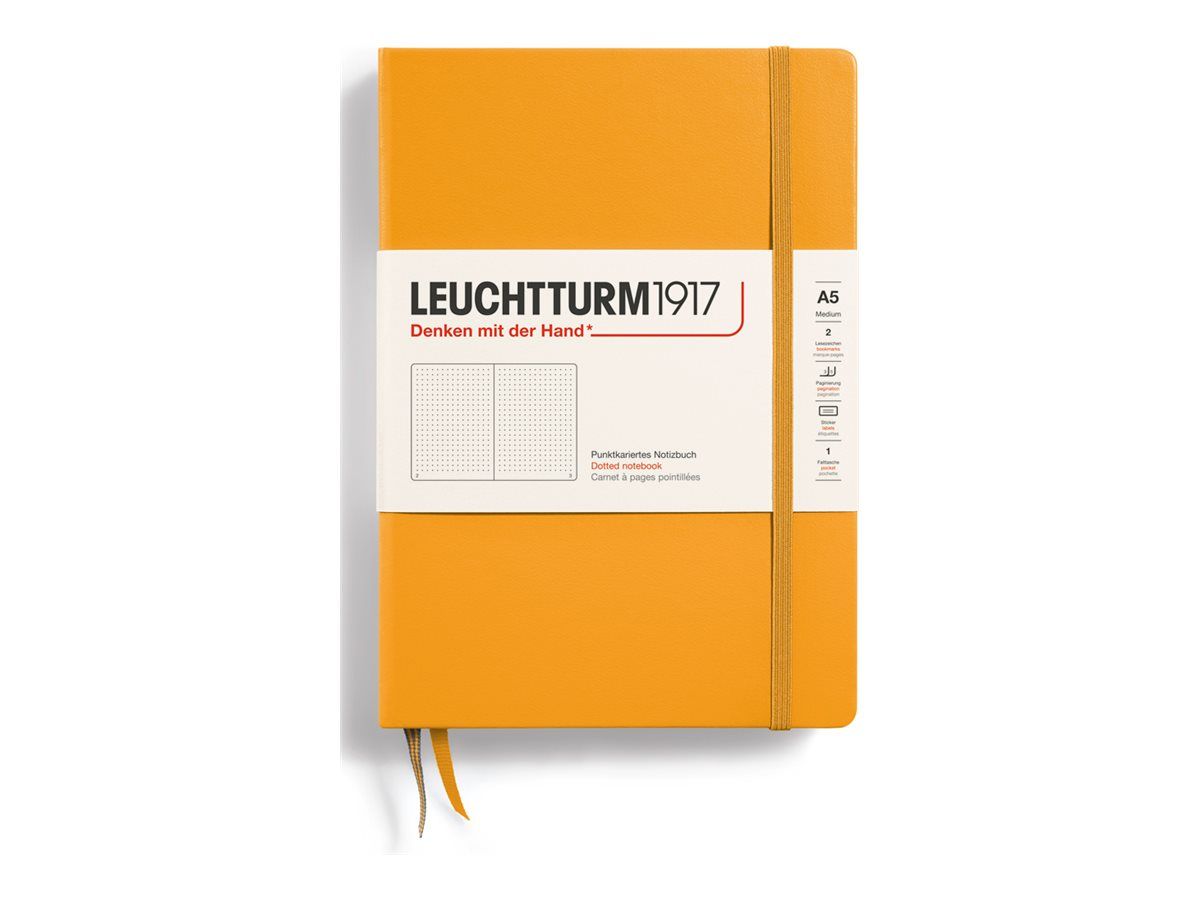 Leuchtturm1917 - Carnet de notes rigide A5 - pointillés - orange