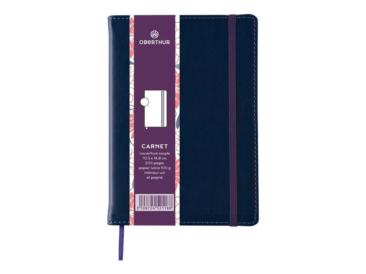 Carnet A6 Carmen souple uni - Carnets