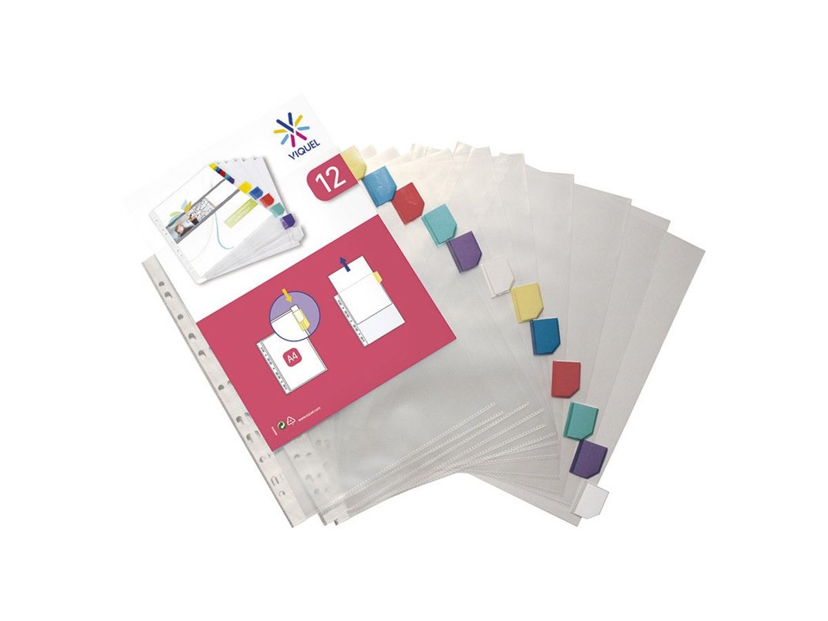 Intercalaire pochette neutre multicolore A4 plastique 8 onglets - 1 jeu -  Multicolore - Avery - Intercalaire - Achat & prix