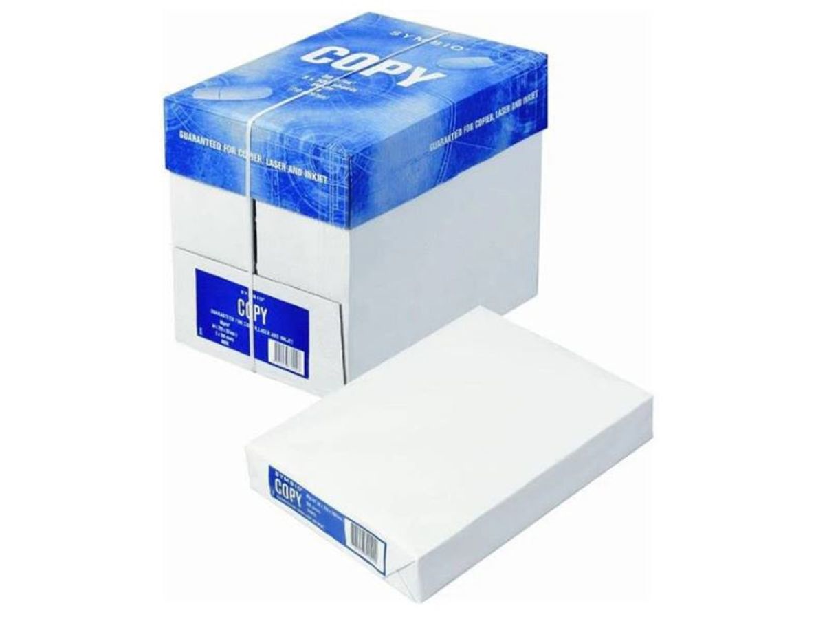 Carton de 5 ramettes de papier A4 80g/m² blanc neutre