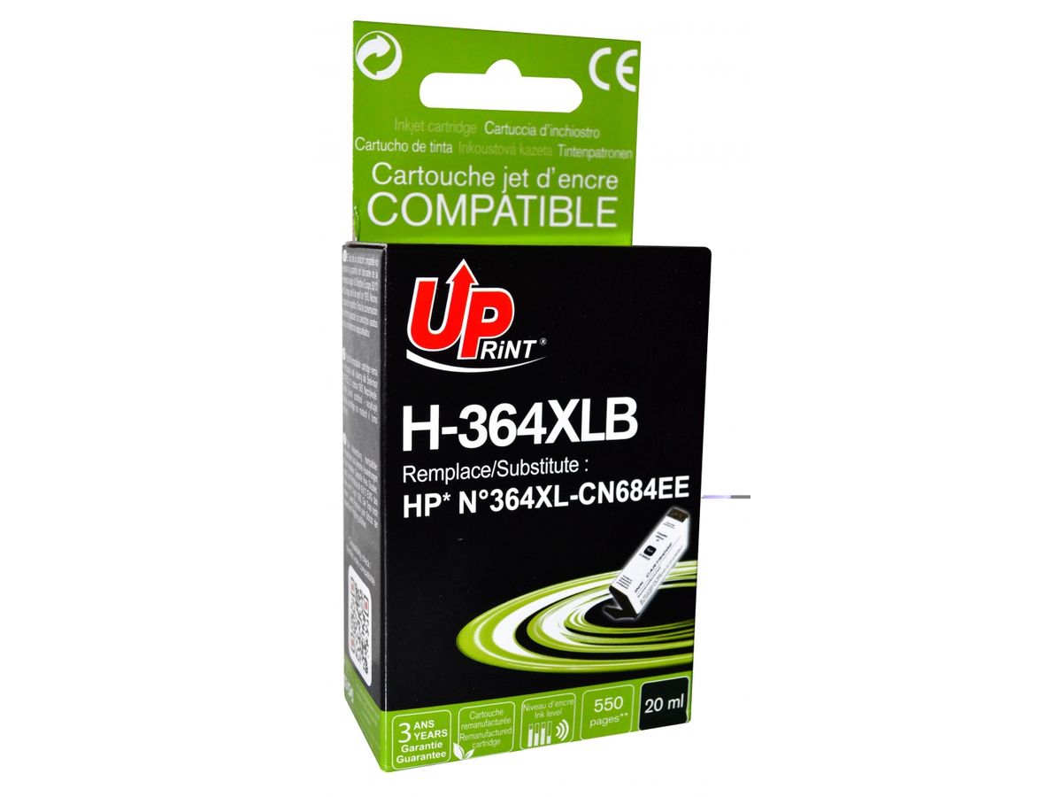 Cartouche Uprint H-364XLB compatible HP 364XL (CN684) Noir