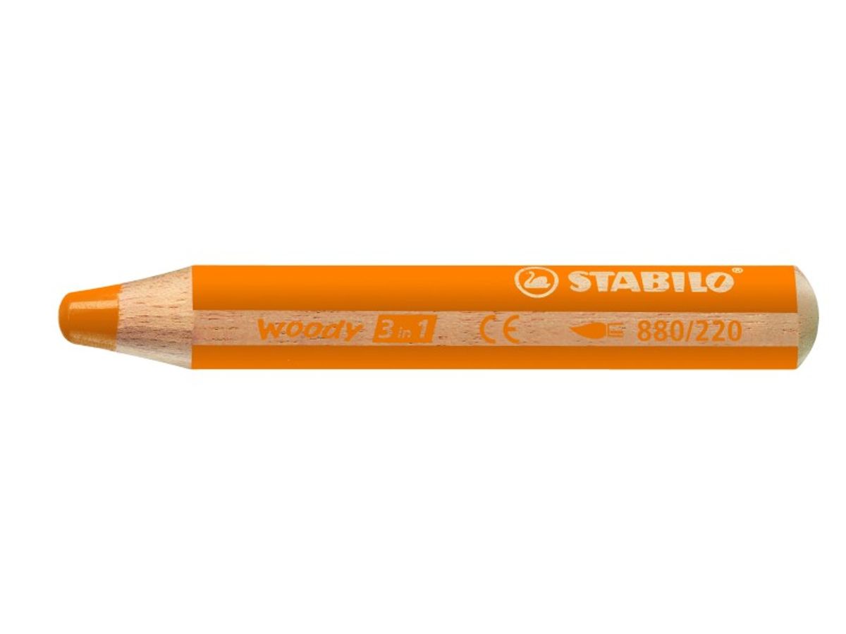 STABILO woody 3 in 1 - pack de 48 crayons de couleur - coloris