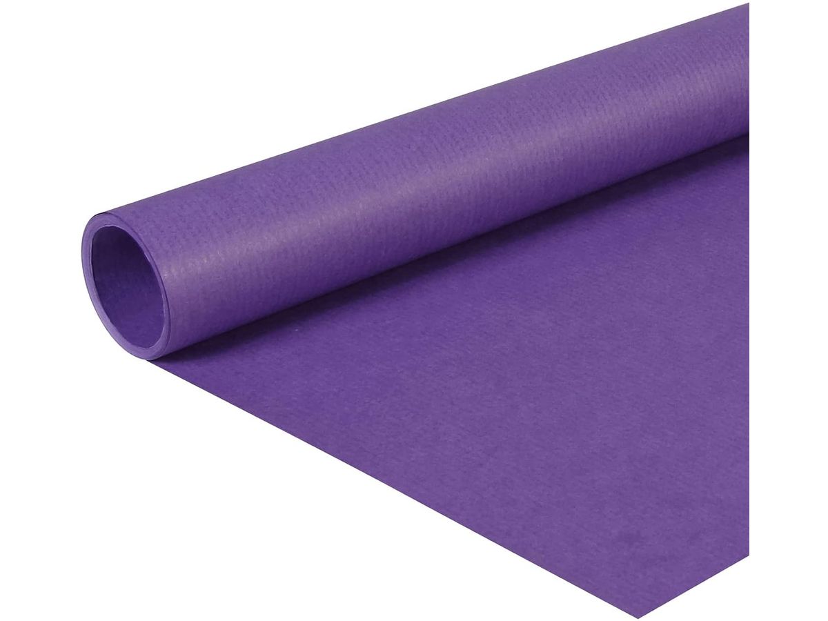 Clairefontaine - Papier cadeau kraft - 70 cm x 3 m - 65 g/m² - violet