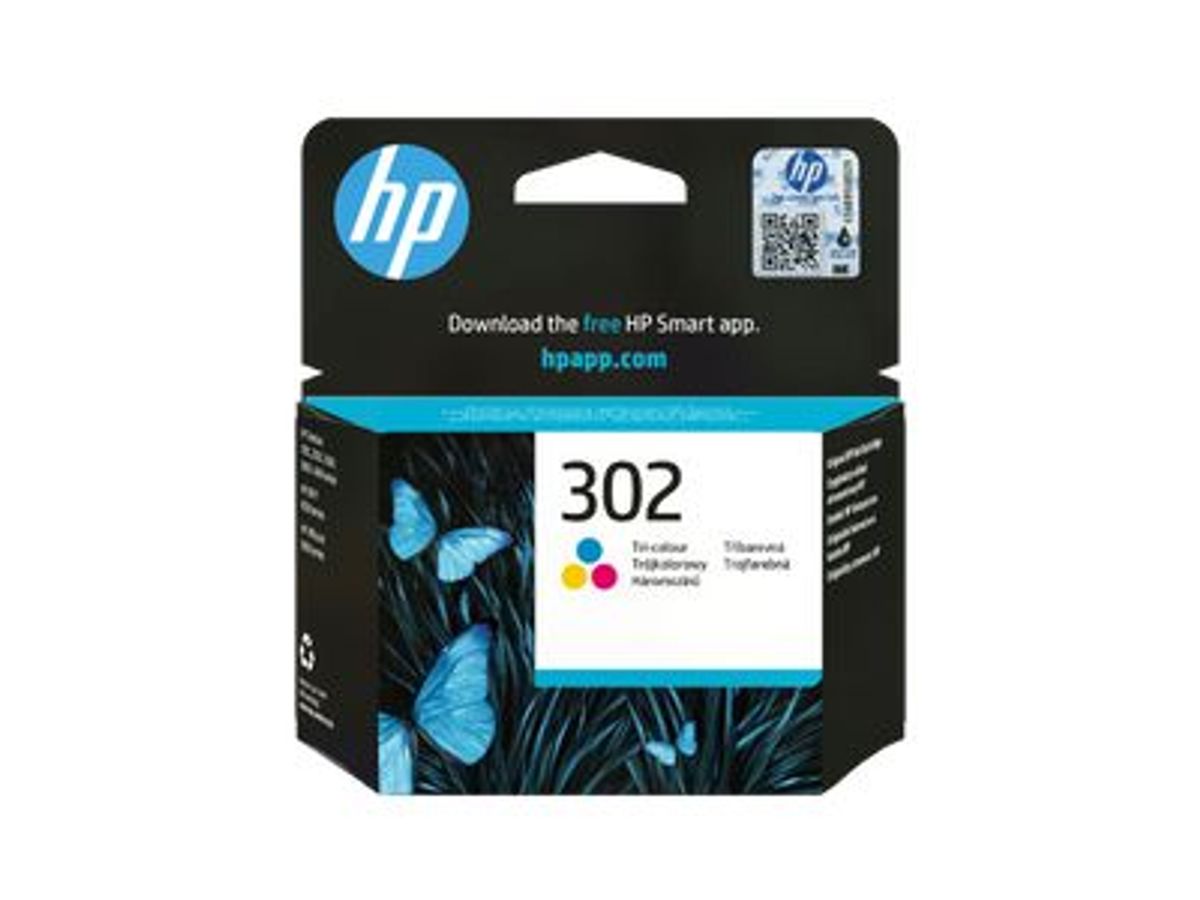 HP 302 - 3 couleurs - cartouche d'encre originale (F6U65AE)