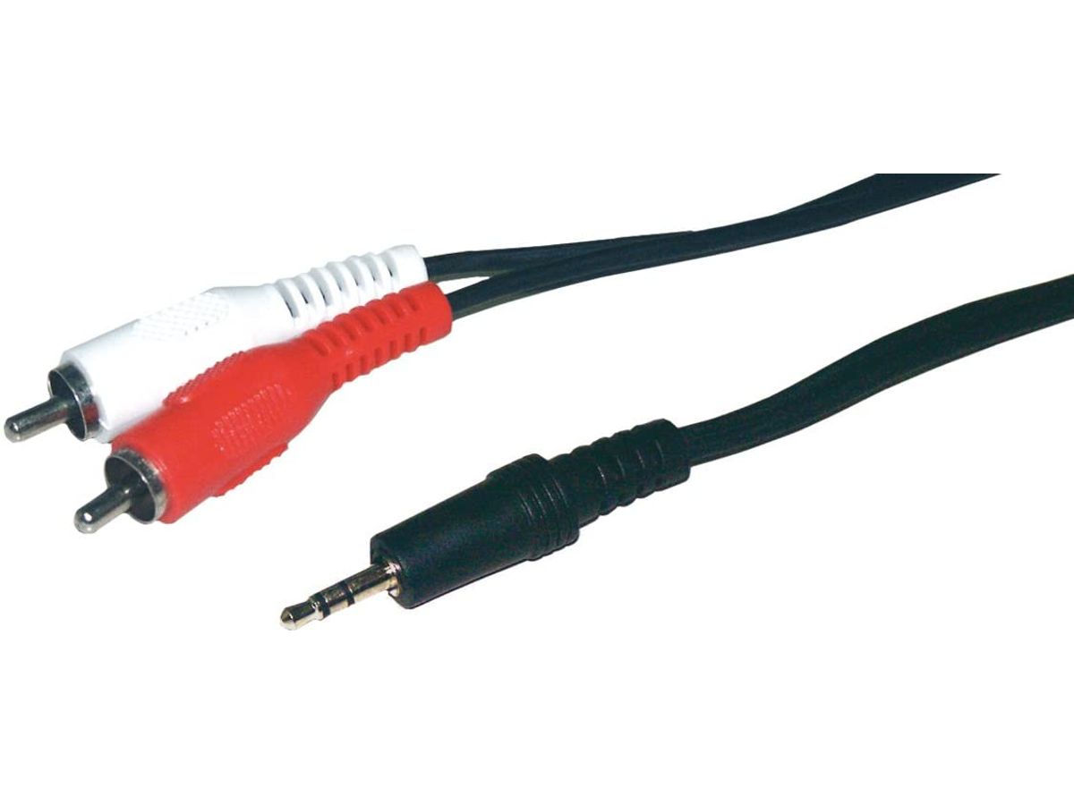 Connecteurs RCA (rouge / blanc) et prises casques mini-jack 3.5 mm