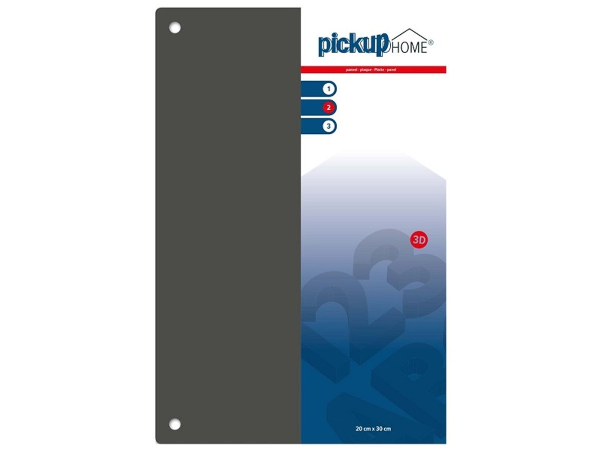 Pickup Home 3D - Plaque Acrylique gris 3 mm - 30 x 20 cm
