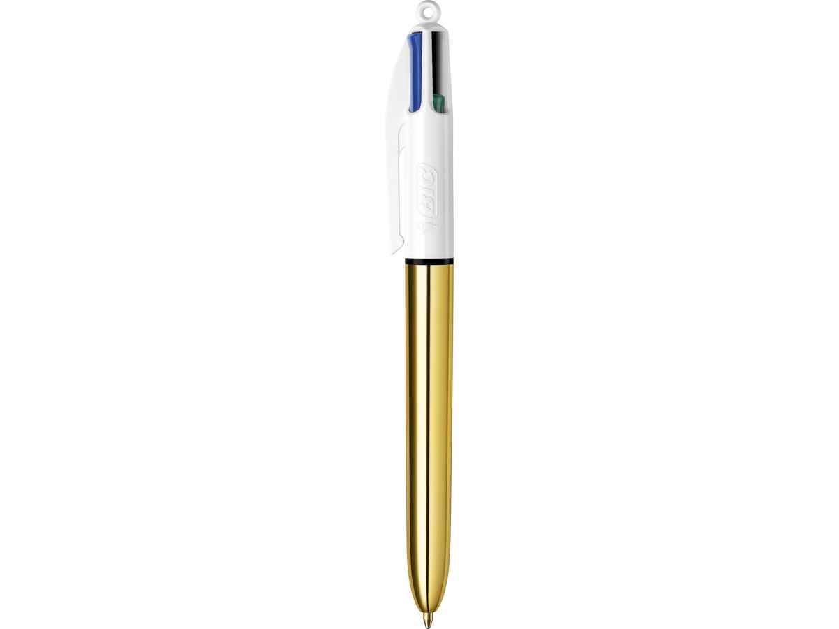 Bic stylo bille 4 Colour Shine Gold