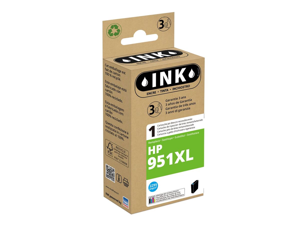 Cartouche compatible HP 951XL - cyan - ink