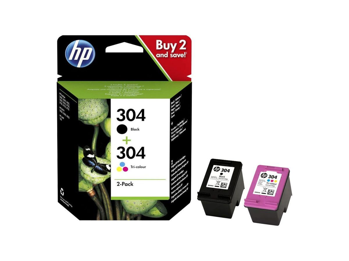Pack 2 Cartouches 304XL Noir et Couleurs COMPATIBLE HP (Hewlett-Packard)  meilleur prix