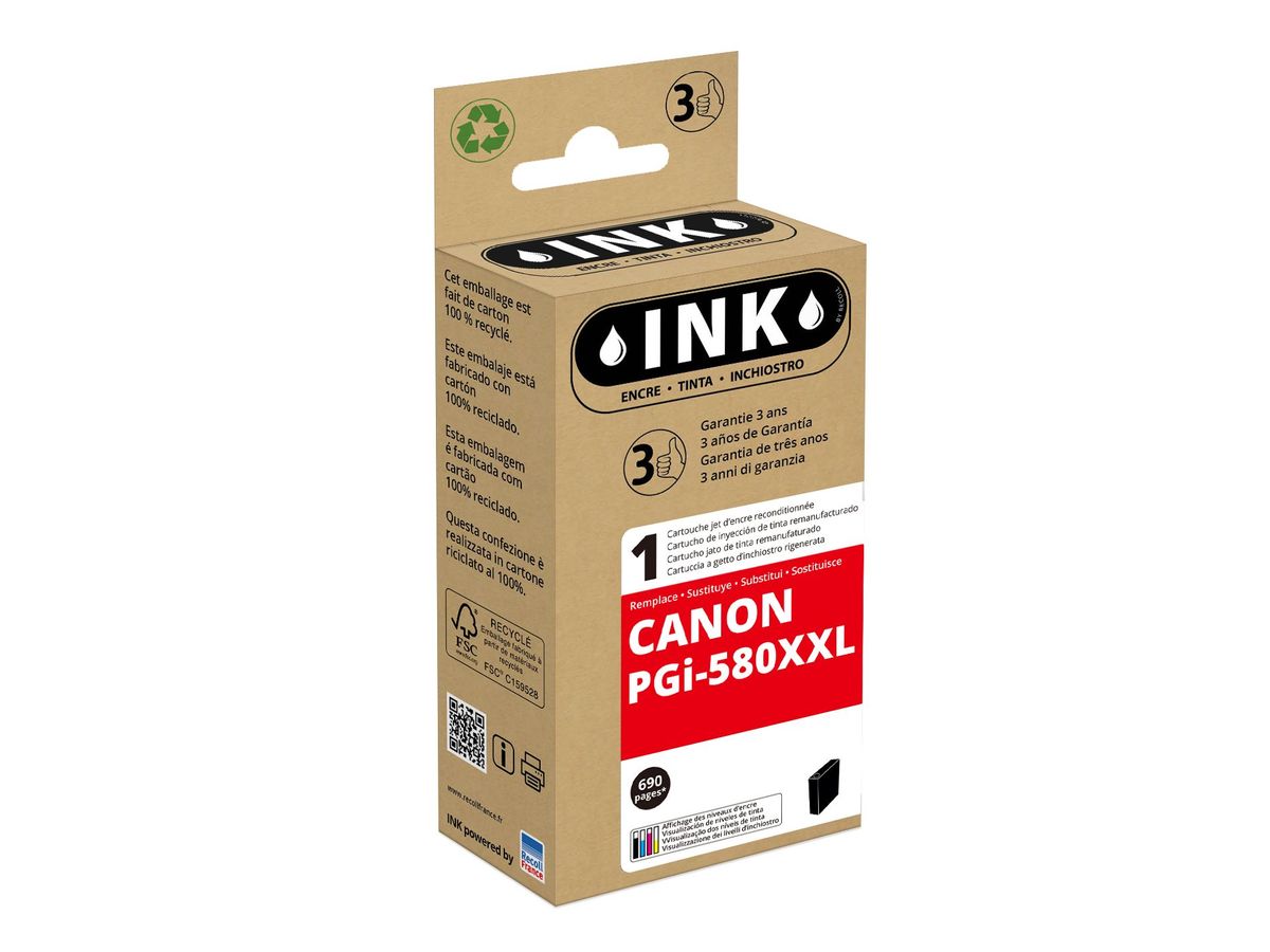 Pack de 12 Canon PGI-580XXL CLI-581XXL cartouches d'encre compatibles