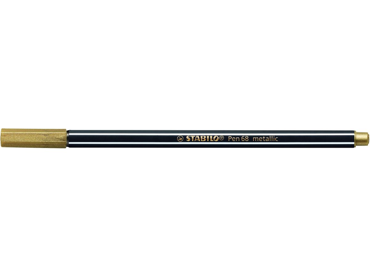 Stylo feutre - 1,4 mm - Argent STABILO Pen 68 Metallic