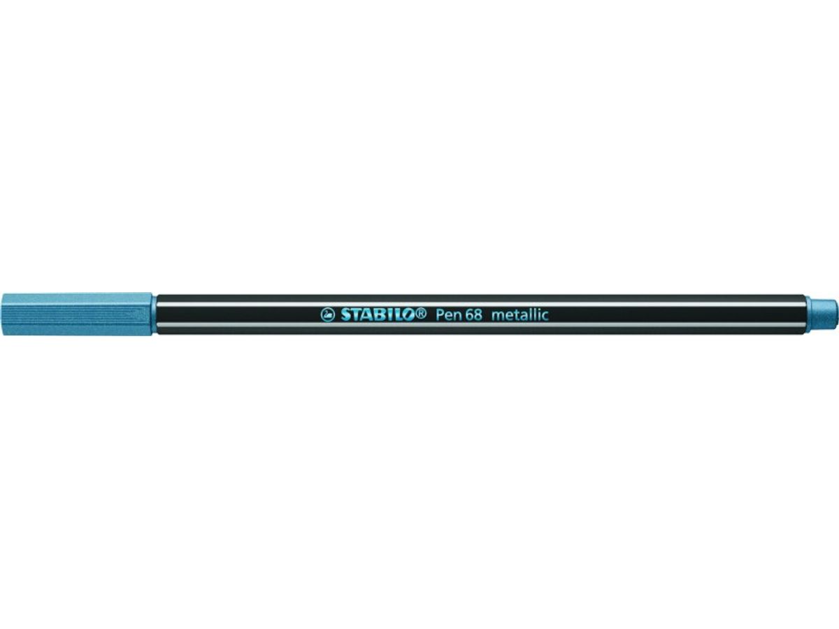 STABILO Pen 68 Metallic - Feutre métallisé 1,4 mm - bleu
