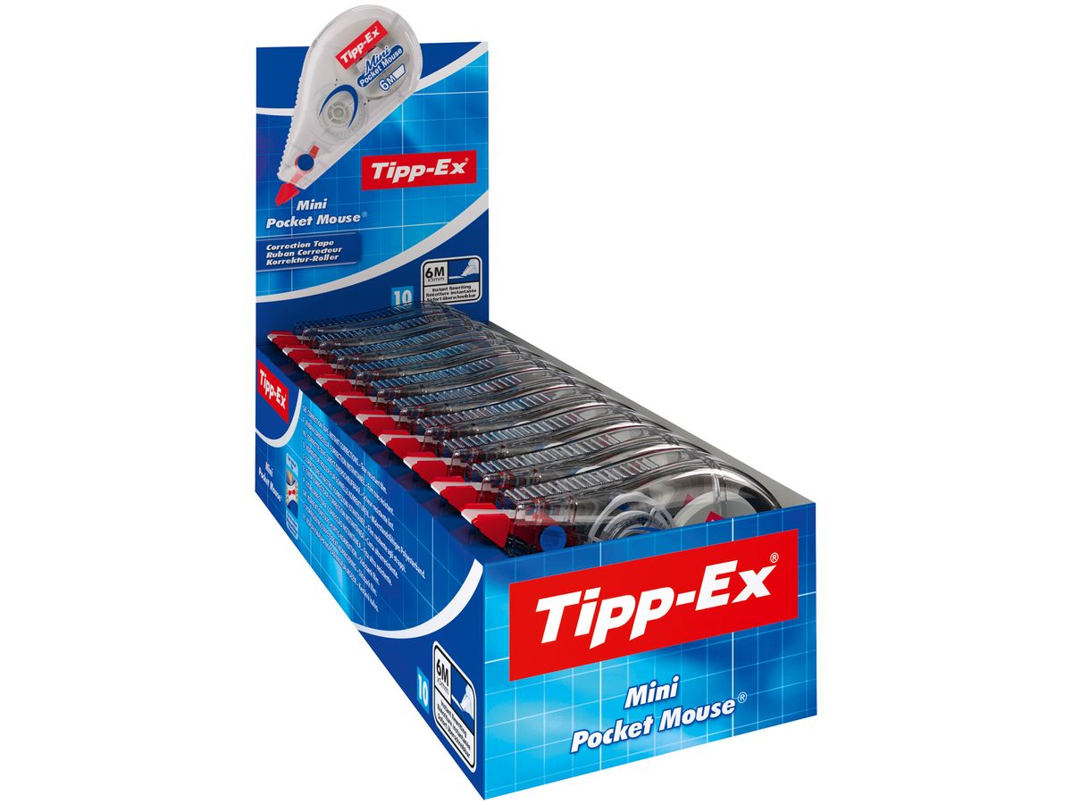 Correcteur TIPP-EX Pure mini tape - Longueur 6m Largeur de bande 5