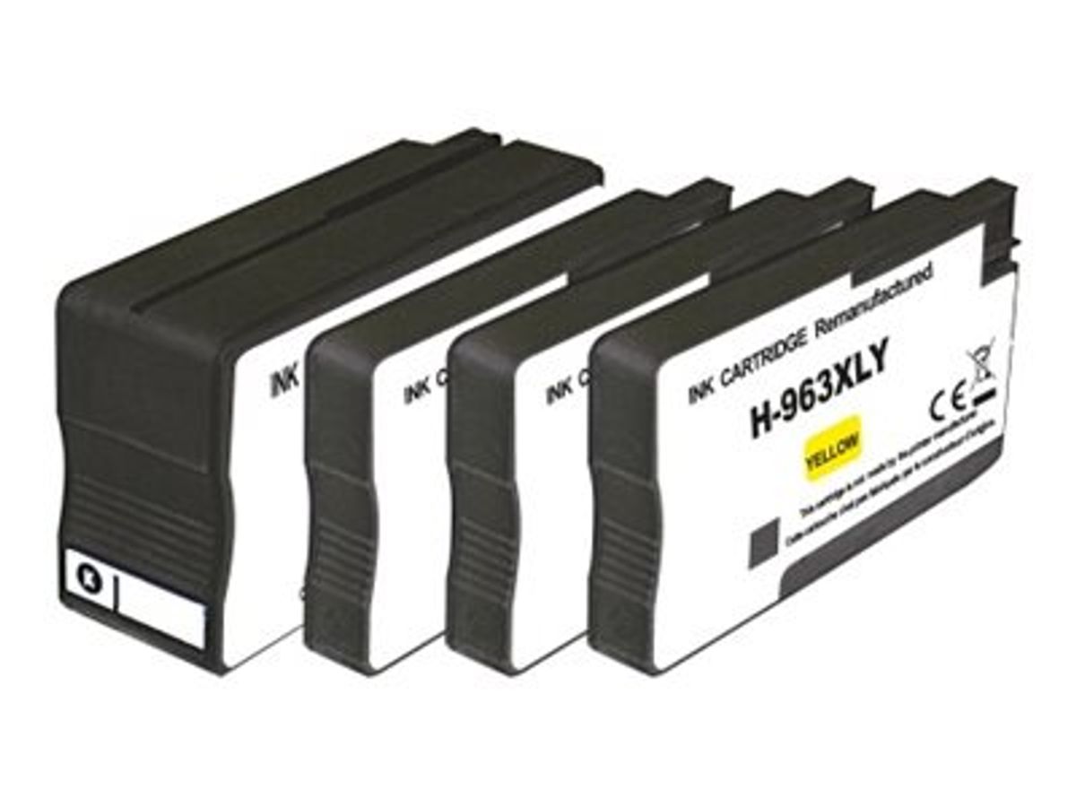 Cartouche compatible HP 963XL - pack de 4 - noir, jaune, cyan, magenta -  UPrint Pas Cher | Bureau Vallée