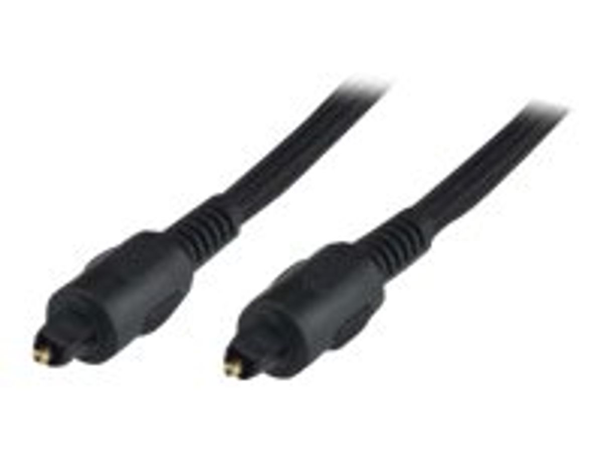 Câble audio optique Toslink mâle / mâle + adaptateur - 5m