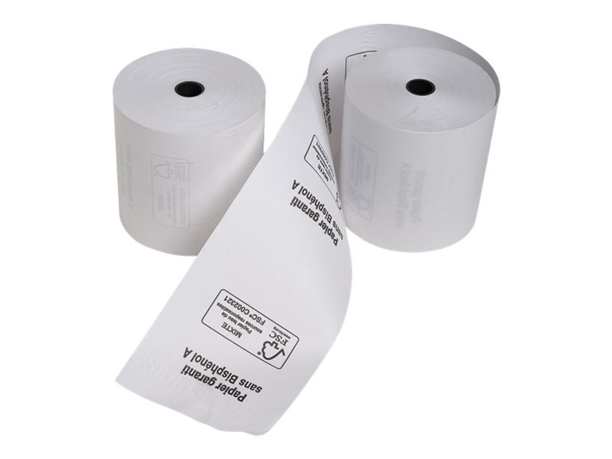 Bobine papier thermique balance 62x60x12mm /10 - Sopadec