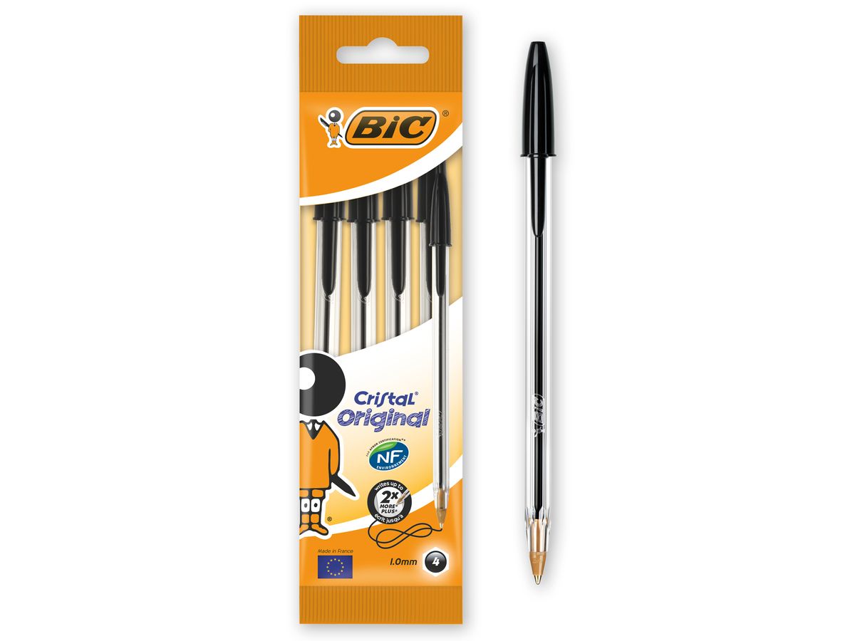 Lot de 4 stylos à bille avec surligneur unique : : Fournitures de  bureau