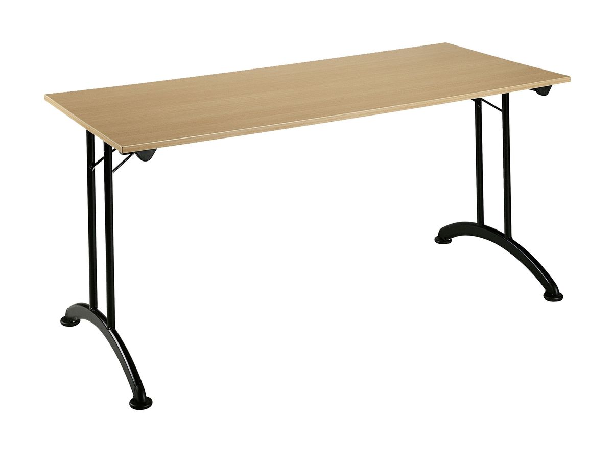Table de réunion modulable rectangle - L.70 x P.60 cm - Plateau Erable -  Pieds Gris - Bureauxfavorable à acheter dans notre magasin