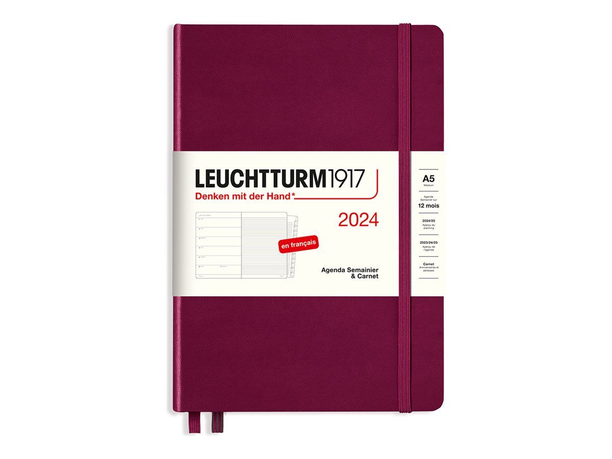 Leuchtturm1917 - Agenda 1 semaine sur 2 pages et carnet - A5