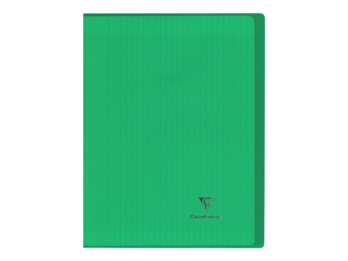 Clairefontaine Cahier Kover Book 24 x 32 cm grands carreaux vert