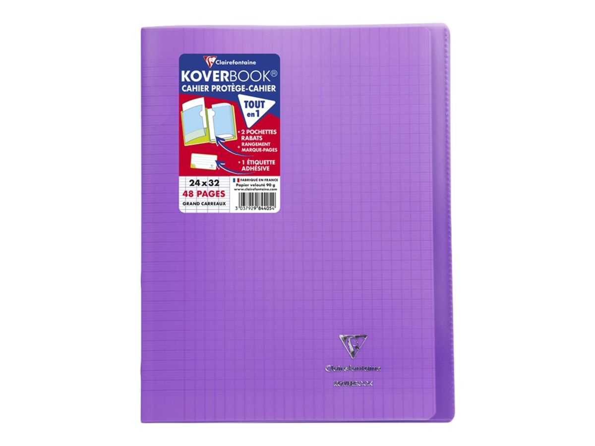 Clairefontaine Koverbook - Cahier polypro 24 x 32 cm - 48 pages