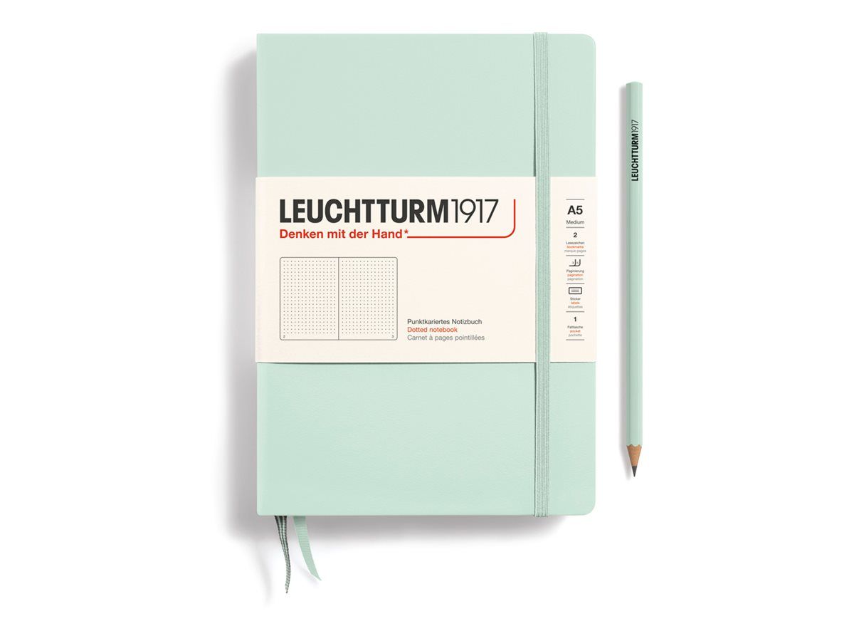 Leuchtturm1917 - Agenda 1 semaine sur 2 pages et carnet - A5 - vert sapin