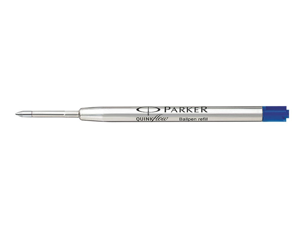 Parker recharge à encre gel pour stylo bille moyenne, 0,7 mm, bleu