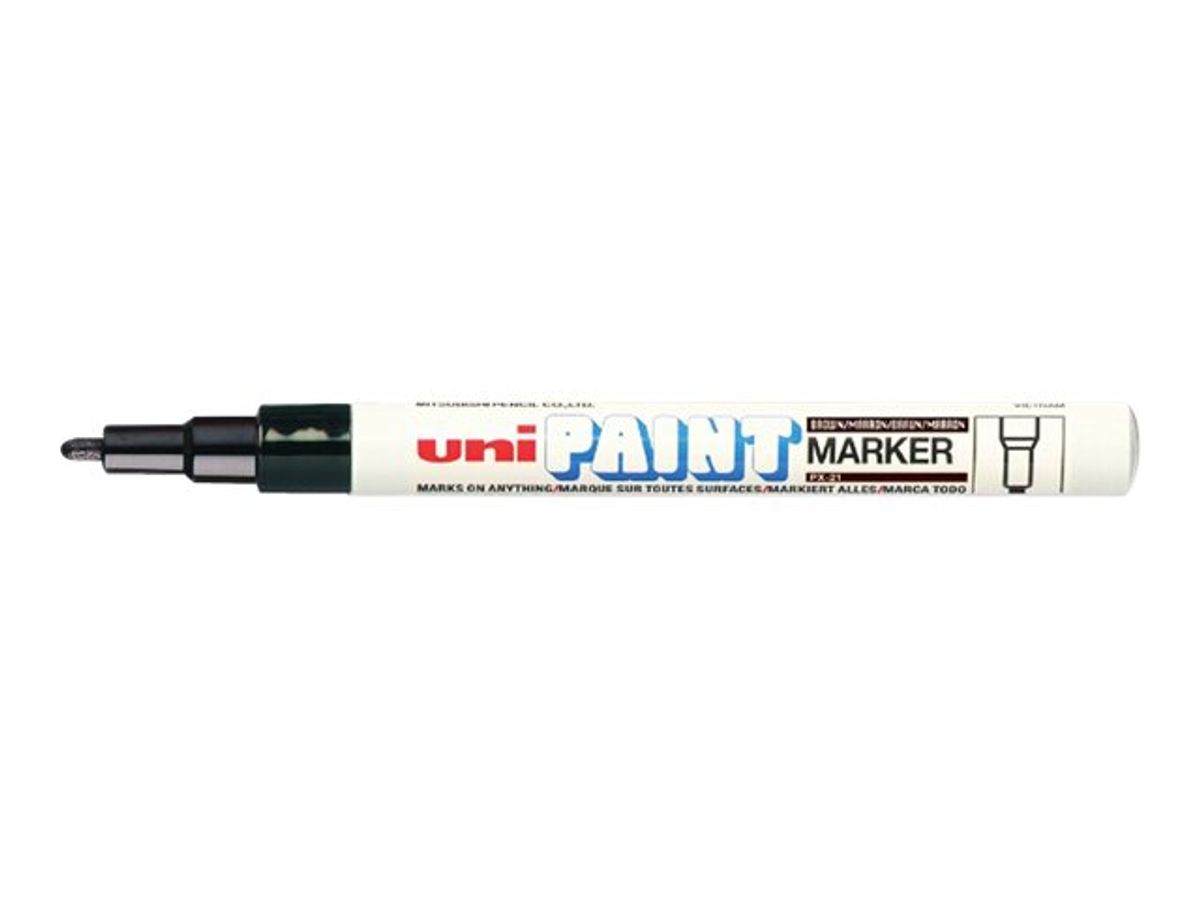 UNIBALL Marqueur peinture à huile, blanc, pointe fine ogive UNI PAINT PX21