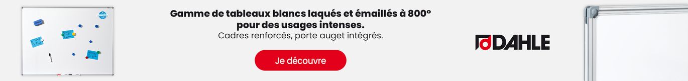 Gamme de tableaux blancs laqués et émaillés
