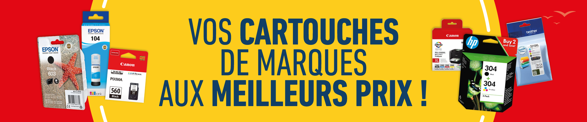 Cartouches de marques aux meilleurs prix