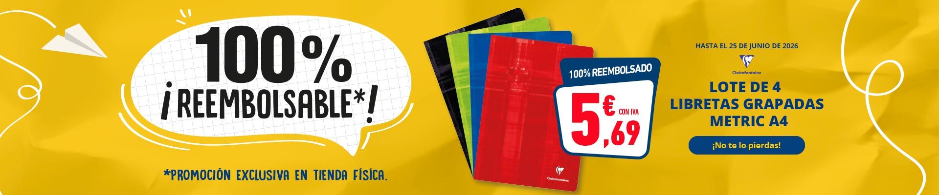 JUNIO - REEMBOLSADO LOTE LIBRETAS
