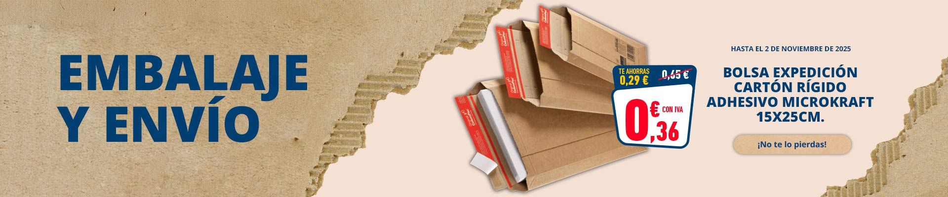 FOLLETO EMBALAJE - BOLSA EXPEDICION