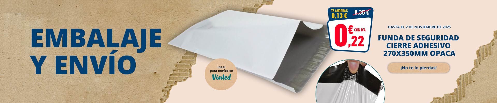 FOLLETO EMBALAJE - FUNDA SEGURIDAD