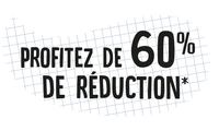 Profitez de 60% de réduction