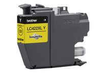 Brother LC422XLY - hoog rendement - geel - origineel - inktcartridge