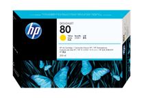 HP 80 - 350 ml - geel - origineel - DesignJet - inktcartridge - voor DesignJet 1050c, 1050c plus, 1055cm, 1055cm plus
