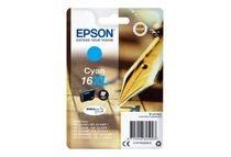 Epson 16XL - 6.5 ml - XL - cyaan - origineel - blister - inktcartridge - voor WorkForce WF-2010, 2510, 2520, 2530, 2540, 2630, 2650, 2660, 2750, 2760