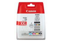 Canon CLI-581XXL - pack de 4 - noir, cyan, magenta, jaune - cartouche d